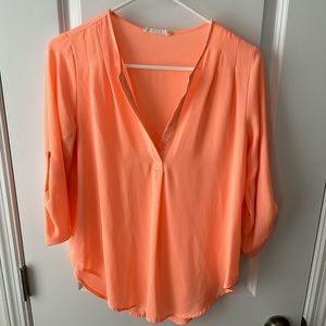 Coral blouse